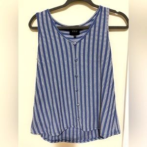 Cute blue casual tank